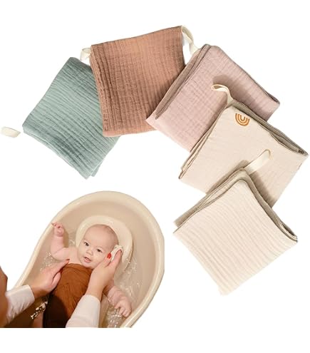 Sasma Home - 100% Cotone Baby Mussola Squares - Confezione Da 6
