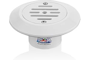 POOLX 2 Inch Swimming Pool Floor Nozzle, Heavy Duty ABS Floor Inlet Fitting, Fits 2 Inch uPVC SCH40 Pipe, Floor Return Nozzle for Concrete Swimming Pools, Durable Pool Floor Jet
