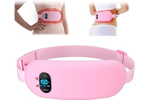 BOUZAFOFA Heat Pad for Period Pain Relief, Upgraded 6 Heat Massage Modes Electric Fast Heating Pad for Lower Back Cramp Heated Belt Menstrual USB Heating Pad Gifts for Women Girl Her Christmas Stocking Stuffers