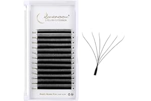 Lunamoon Extension Cils 6D Cils W Russe Volume Cils Individuels Lashes Premade Fans Easy Fan Lashes Eyelash Extension (6D-0.07C/8-15mm)