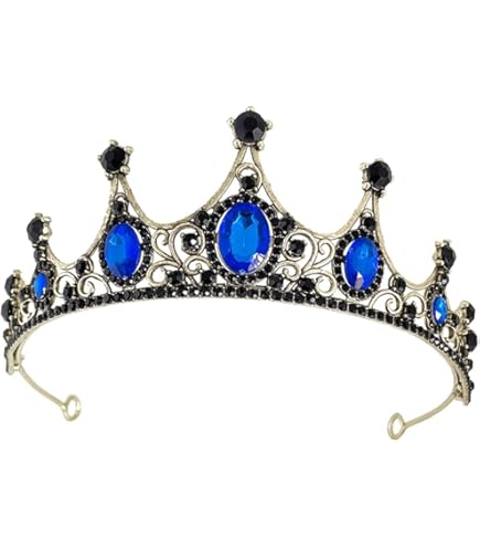 Uposao Bruiloft kristal strass kroon koningin kroon voor vrouwen en meisjes, bruid tiara diadeem prinses kroon haaraccessoires kroon strass hoofdband voor bruid hoofdtooi party haaraccessoires, goud