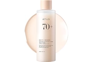 ‎ANUA ANUA Rice 70 Glow Milky Toner, für glasartige Haut und Aufhellung, Reiswasser, Niacinamid, Ceramide, Panthenol, nicht komodogen, sicher gegen Pilzakne, 250 ml/8,45 fl.oz.