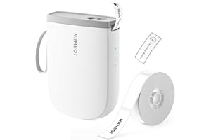 NIIMBOT D11 Upgraded Version Label Maker Machine with Tape,300DPI Bluetooth Label Printer, Portable Thermal Printer, Sticker Maker for Organizing Home Office School, White