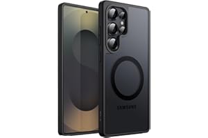 ‎JETECH JETech Etui Magnetyczne dla Samsung Galaxy S25 Ultra 5G, Kompatybilne z MagSafe, Półprzezroczysty Matowe Tył Odporny na Wstrząsy Osłona Telefonu (Czarny)