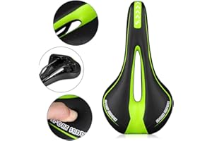 IMMOCH Sillín de Bicicleta de Gel Asiento de Bicicleta Profesional Cómodo y Suave Diseño Ergonómico cojín de Bicicleta de Ciclismo Carretera montaña MTB 27×14cm