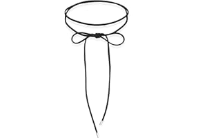 Elli Collana Donne Girocollo Fiocco Tendenza Blogger con camoscio nera in argento sterlino 925