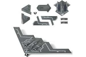SEBUNAS 1/200 Scale Quick Build B-2 Spirit Military Aircraft Toy Model USAF Stealth Strategic Heavy Bomber Plastic Building Airplane Model Kit for Gift and Collection (26 Pieces)