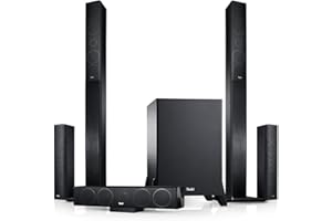 Teufel LT 4 "5.1-Set M Schwarz Heimkino Lautsprecher 5.1 Soundanlage Kino Raumklang Surround Subwoofer Movie High-End HiFi Speaker