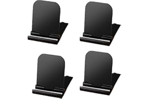 LMOGWL Support de téléphone Pliable, Support de Bureau Portable réglable en Plusieurs Angles, Compatible avec 4-9,7 Pouces Samsung/Huawei/Tablette et Autres Smartphones (4 Noir)