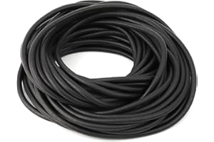 ENITHELITE Guarnizioni In Gomma,Guarnizione Gomma,Nastro Sigillante,Schiuma Isolante,Guarnizione Porta Finestra,Per Finestre, Fessure Del Pavimento,Materiale Di Riempimento,Guarnizione In Gomma,Nero 15m X 6mm