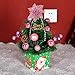 Produktbild takefuns Weihnachtsbaum, Mini Künstlicher Weihnachtsbaum takefuns Beste Wahl Weihnachten Dekoration für Tisch und Schreibtisch Tops Kleine 30 cm hoch Weihnachten Kiefer Baum perfekt für Ihr Zuhause oder Büro rose