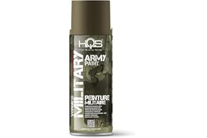 HQS HIGH QUALITY SPRAY HQS - Bote de pintura mate en aerosol, 400 ml, Army camuflaje militar (verde caña)