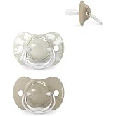 Suavinex, Pack of 2 Pacifiers for Babies 6/18 Months, with Physiological Silicone Teat SX Pro Symmetrical, Flat and Flexible,