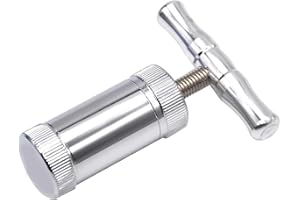 GREATRICH Ecrase ail, Presse Ail, Presse à Pollen en Alliage, Appareil de Cuisine Polyvalent pour Herbes, Épices, Ail, Poivre, Sel, Outil de Compression Précis avec Design Compact et Portable