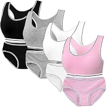 Mädchen Sport BHS Teens Racerback Unterwäsche mit Abnehmbar ...