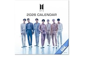 Grupo Erik Wall Calendar 2026 - BTS Calendar 2026 Official | Square 30 x 30 cm - 12 x 12 inches Wall Planner, Family Planner Month To View | Merchandise BTS Gifts For Friends