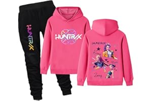 NILKOOZ Girls Tracksuit Boys Hoodie and Pants 2 Pcs Pink Purple Kids Clothing Ages 2-13 Years