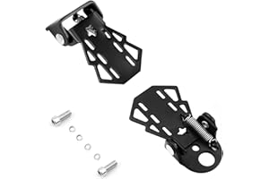 YOUDALIS 1 Paio Pedaline Bici Posteriore, Poggiapiedi Pieghevole per Bicicletta in Acciaio, Pedalini Bicicletta Posteriori per Mountain Bike Pedali Bicicletta Elettrica