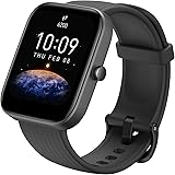 Amazfit Bip 3 smartwatch with 1.69” large color display, 50 dials, 60 sports modes, 5 ATM waterproof, 14-day battery life, fi