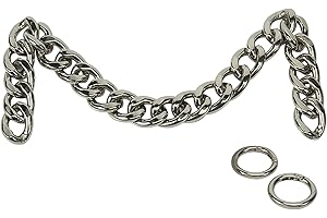 XIAZW DIY Schwere Klobige Aluminium Metall Geldbörsen Tasche Griff Riemen Kette Schultergurt, Handtaschen Umhängetasche Dekoration Kette, Tasche Zubehör Charms(Silber)