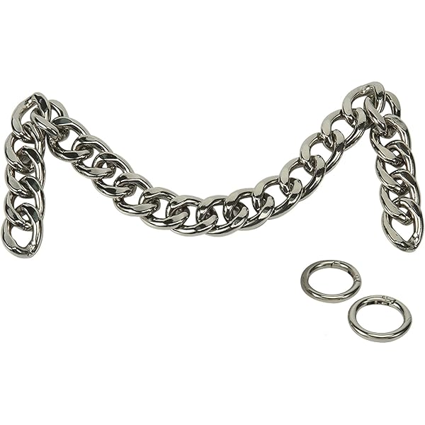 Xerling Gold Purse Chain - 51cm/21in Chunky Paper Clip Style, Replacement Handle Strap For Handbags