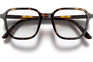 LONDON MOLE® Hollywood blue light blocking glasses | Cool square shaped blue blockers | Anti eyestrain for screens | Men’s Women’s Unisex | Spring hinges