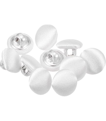 Lot De 10 Boutons à Coudre à Queue - 20x6.5mm, 32L, Blanc, Neufs, Réf. C67953