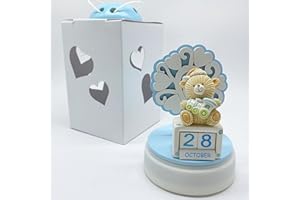 Ingrosso e Risparmio Carillon elettronico con Albero della Vita e Orsetto con Calendario perpetuo Celeste - Idea Regalo Nascita