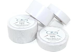 CRS Cross 3/4" White Figure Skate Tape - Protects & Secures Laces, 65ft Roll