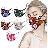 Pack of 5, Ice Silk Cotton Unisex Reusable Face Protection Washable Facial Skin Mouth Nose Shield Anti Smoke Pollution Bike M
