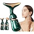 Waafy 3 in 1 Anti Wrinkles Face Neck Eyes Massager,Vibration Facial Massager for Skin Care,Face Sculpting Tool Multifunctional Neck Face Massager Beauty Device,Neck Tightening Device Face Lift Tool