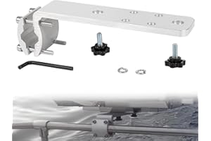 Deecaray 58182 Stow N' Go Grill Rail Mount Bracket, Compatible with Any Kuma Grill and RV Boat Camping Inside/Outboard 7/8" to 1-1/4" Round or 1-1/4" Square Horizontal Railings