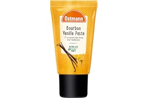 ‎OSTMANN Ostmann Gewürze - Bourbon Vanillepaste aus natürlichen Zutaten, für Kuchen, Cremes und Desserts, 1 TL = Aroma einer Borubon Vanille-Schote- 50 g in praktischer Dosier-Tube
