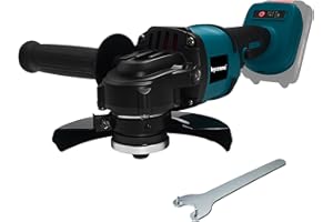 BYCZONE Cordless Angle Grinder for Makita 18V Battery, 4-1/2" Brushless Electric Angle Grinder Tool, 8500RPM 4 Variable Speeds Angle for Cutting, Grinding, Polishing(No Included Battery)