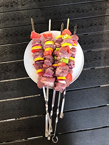 10-er Set Grillspieße 50cm, Schaschlikspieße, Шампура, Schampura, Spieß, Edelstahl - 3