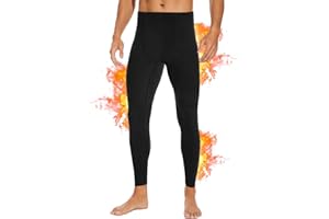 SIMIYA Lange Unterhosen Herren, Extra Warm Thermounterhose Gefütterte Unterhosen Männer Lang, Thermo Leggings Thermoleggings Winter