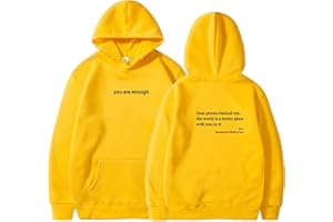 MRRTIME Dear Person Behind Me Sweatshirt, Hoodie, You Are Enough Sweatshirt Dear Person Behind me, The World is a Better Place with You in it, Are Enough, Hoodie Hooded Jacket