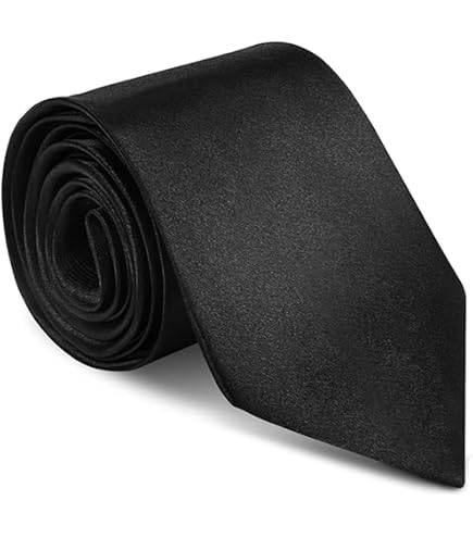 Cravatta Formale Tessuto Woven Cravatta Nera Classica In Raso - Larghezza 3,5, Lunghezza Classica, Per Matrimoni E Occasioni Formali Tute Uomo Estive Cravatta Formale Tessuto Woven Cravatta Nera Classica In Raso - Larghezza 3,5, Lunghezza Classica, Per Matrimoni E Occasioni Formali Tute Uomo Estive