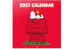 Grupo Erik Peanuts Snoopy Wall Calendar 2027 UK - Gifts, Merchandise | Official Snoopy Calendar 2027