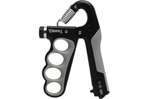 VOSSOT Hand Grip 5-100kg - Grip Trainer Ajustable con Contador Electrónico para Entrenamiento Antebrazo - Handgripper Ergonómico Portátil para Casa, Oficina y Gimnasio