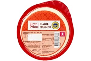 SCANDINAVIAN KITCHEN FP Flodehavarti | Danish Food Staple | Creamy Mild Havarti Cheese | 1 x 400g