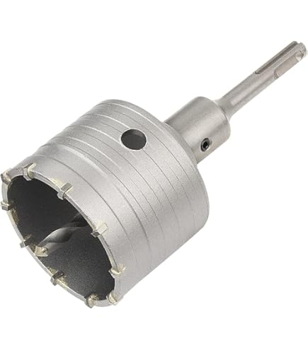 greate Boorkroon 68 mm SDS Plus met centreerboor, blikboor 68 mm droogbouw, SDS Plus boorkroon, stopcontact voor metselwerk, beton, baksteen en steen, stekkerboor, blikverzinkboor, holle boorkroon