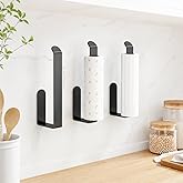 Lamalı Siyah Yapışkanlı L&uuml;ks Tasarım Solo Pe&ccedil;etelik, Metal Havluluk, Hem Yapışkanlı Hem Vidalı Montajlı, Banyo ve Mutfak İ&ccedil;in