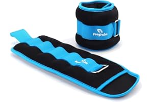 FRAGRAIM Pesi Caviglia per Donne, Uomini e Bambini - 1/2/3/4/5/6/10KG 1 Paio di Pesi per Polso/Gamba/Braccio per Allenamento alla Forza con Cinghia Regolabile per Jogging, Ginnastica, Aerobica, Fisioterapia