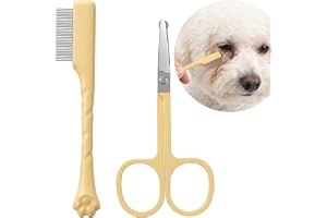Husdjur ansiktsgrooming kam, hund loppkam med rund spets mini sax