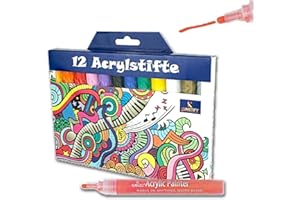 KUNSTIFY 12 kolorów o grubości linii 2 mm akryl pisak