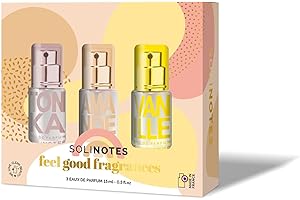Solinotes Eau De Parfum Discovery Set - Juego de 3 botellas de perfume aromáticas con aroma a almendra, vainilla, haba tonka, aroma a almendra, almizcle, flor de naranja, 15 ml