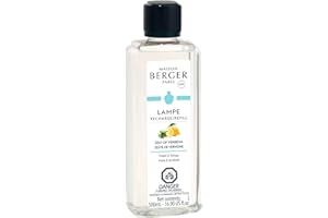 MAISON BERGER Lampe Berger 115056, Fragranza freschezza rinvigorente, verbena al limone, 500 ml