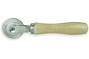 Rema Tip Top 2" Corrugated Stitcher, Ball Bearing, Wood Handle