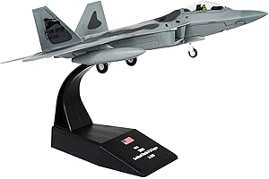 Lose Fun Park 1:100 Modello di Aereo Militare F-22 Raptor Diescast Fighter Modello di Aereo da Caccia in Lega